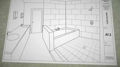 Then we're doing
a large double vanity - Fixer Upper: Behind the Design