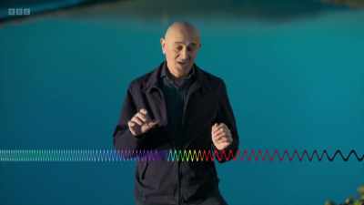 Then X-rays and then ultraviolet. - Secrets of Size: Atoms to Supergalaxies