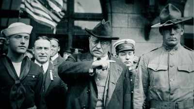 - [Theodore] When
these men come home, - Theodore Roosevelt