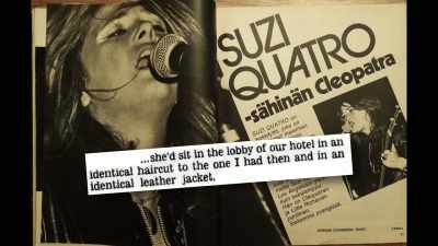 There was a great magazine out in
Germany called Bravo - Suzi Q