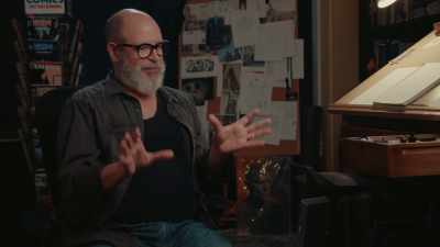 There was a guy sitting in a
half-collapsed cardboard box, - Mike Mignola: Drawing Monsters