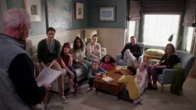 There was a knock at the door."
[cell phone buzzing] - Home Economics