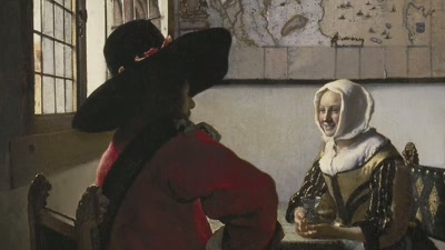 There is a lightness
to the conversation in this scene. - Vermeer: The Greatest Exhibition