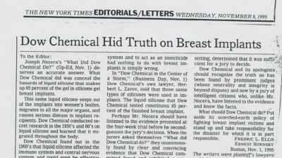 There was a lot of lawsuits
going on - Explant