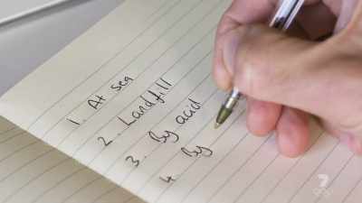 There was a note he'd written, - The Real Manhunter