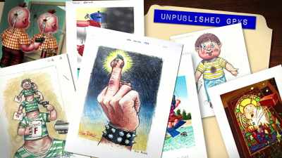 There was a
number of cards that just - 30 Years of Garbage: The Garbage Pail Kids Story