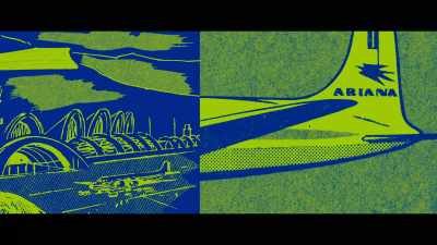 There was a plane
of Ariana Airlines. - My Psychedelic Love Story