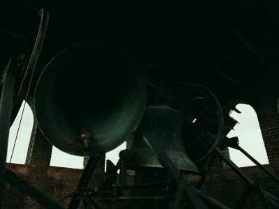 There was a saying that 'When
the bells are gone, the war is done', - Occupied City