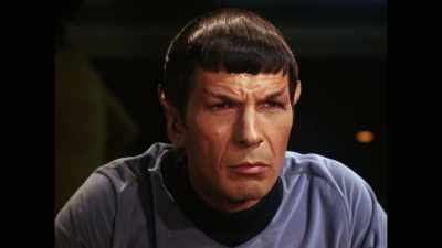 There was a scene in which
the ship was being threatened - For the Love of Spock