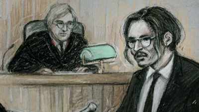 There was a scene
where I'm taking a shower - Johnny vs Amber: The US Trial