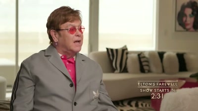 There was a time in my life
when I didn't think about that so much, - Elton John Live: Farewell from Dodger Stadium