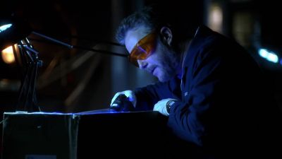 There is a viscous residue
on the underside - CSI: Crime Scene Investigation