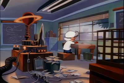 There. Albert Einstein's
latest experiment - Animaniacs