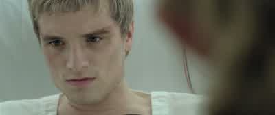 There was an attack on 12YesMy familyThe bakery didn't surviveIt's KatnissIt's because of Katniss Wasn't because of herShe tell you to say that She didn't tell me anythingShe's a liar Prim It's a trickPeeta what you're saying isn't realShe sent you here - The Hunger Games: Mockingjay   Part 2