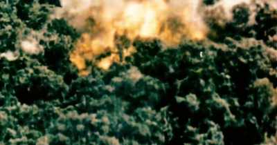 There is anger and frustration
at the US bombings. - First They Killed My Father