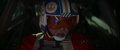 There appears to be something embedded
in the cabin wall. - The Mandalorian