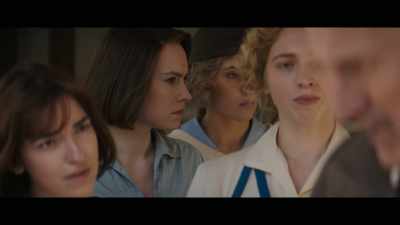 There are 300 men on this ship,
another 50 on the crew. - Young Woman and the Sea