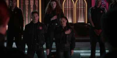 There are exits here and here. - Vampire Academy