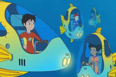 There you are now. Becca, wait up! - The Magic School Bus Rides Again