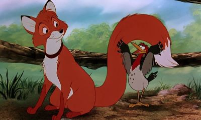 There they are!
Old Chief’s got him on the run! - The Fox and the Hound