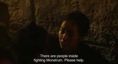 There are people inside
fighting monstrum. Please help. - Monstrum