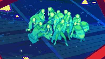 There are people on the roof. - Promare