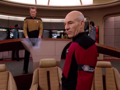 There are three Romulans. - Star Trek: The Next Generation