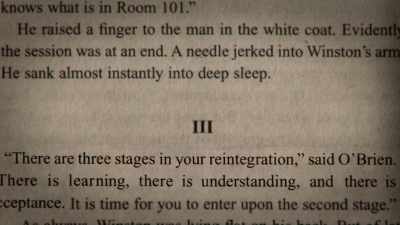 "'There are three stages
in your reintegration,' said O'Brien. - Icarus