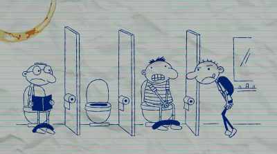 -There aren't any doors on those stalls.
- - Diary of a Wimpy Kid