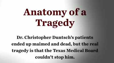 There had been a couple
of really good articles, - Dr. Death: The Undoctored Story