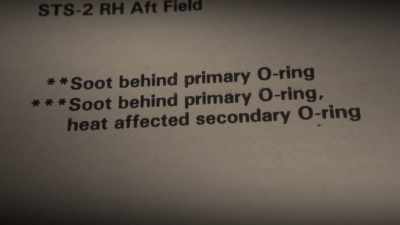 There had been an instance
where the first O-ring in a flight - Challenger: The Final Flight