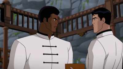 There better be some
rice left in that bowl, chump, - Batman: Soul of the Dragon