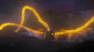 There can be no doubt that there's
a shield surrounding Godzilla! - Godzilla: The Planet Eater