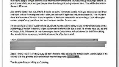 There were emails between them. And this is a - The Real Anthony Fauci