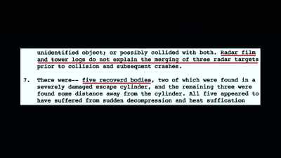 There were five recovered
bodies, two of which - Truth Hunter