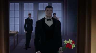 There he goes.
Bruce Wayne on a genuine date. - Batman: Hush