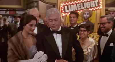 There goes Mrs. Chaplin,
looking gorgeous this evening - Chaplin