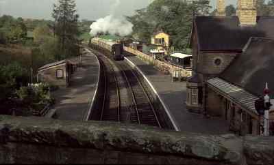 There goes the 12:20.
At 12:20. - Candleshoe