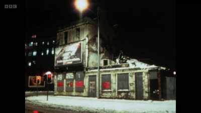 There was hardly anybody about.
It was dark. - Once Upon a Time in Northern Ireland