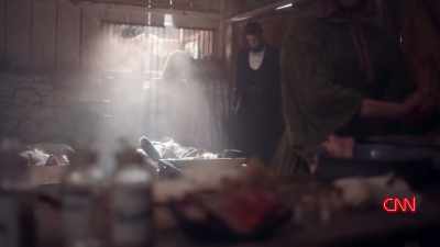 THERE HE WOULD SHAKE HANDS WITH
SOLDIERS. - Lincoln: Divided We Stand