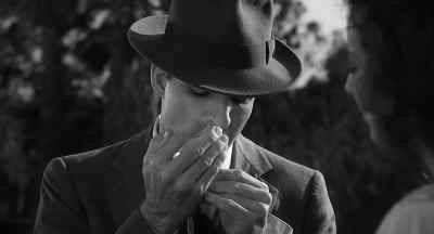 There I was,
standing like a kid doing corny tricks for her, - Dead Men Don't Wear Plaid