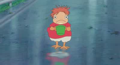 There is a little girl. - Ponyo