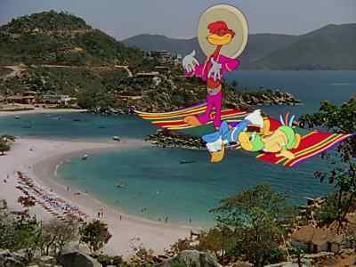 There she is.
Acapulco Beach. - The Three Caballeros
