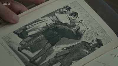 There he is, illustrated
with his magnifying glass. - Killing Sherlock: Lucy Worsley on the Case of Conan Doyle