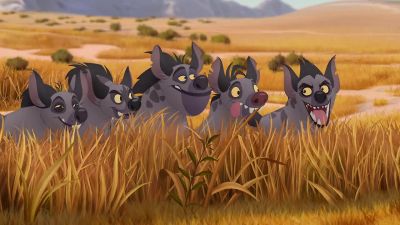 There he is. That crazy old monkey
don't stand a chance against us. - The Lion Guard