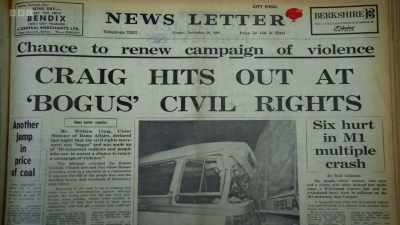 "There it is in black and white." - Once Upon a Time in Northern Ireland
