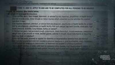  There was no mention when the
 insurance was being set up, - Mastermind of Murder
