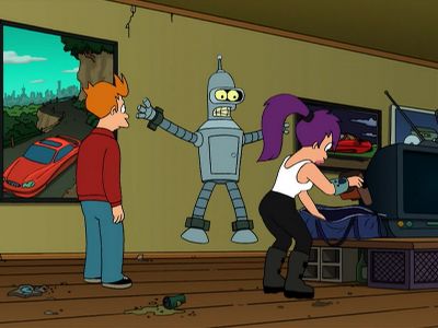 There. No rampaging for you tonight. - Futurama