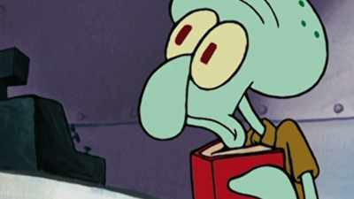 There was no title,
nothing on the cover whatsoever, - SpongeBob DocuPants