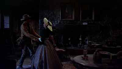There, now. You stand right there
or you'll fall over something. - Three Violent People